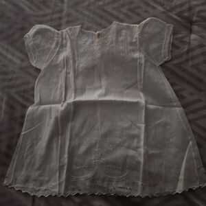 Vtg Antique infant dress is a fine example of "Handmade Imported"